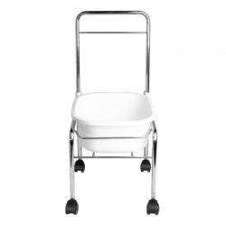 BRODZIK DO PEDICURE NA KÓŁKACH CHROM